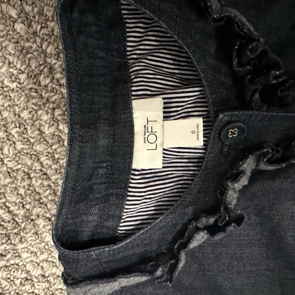 LOFT Striped Denim Jacket and Pants Set - Picture 5 of 5